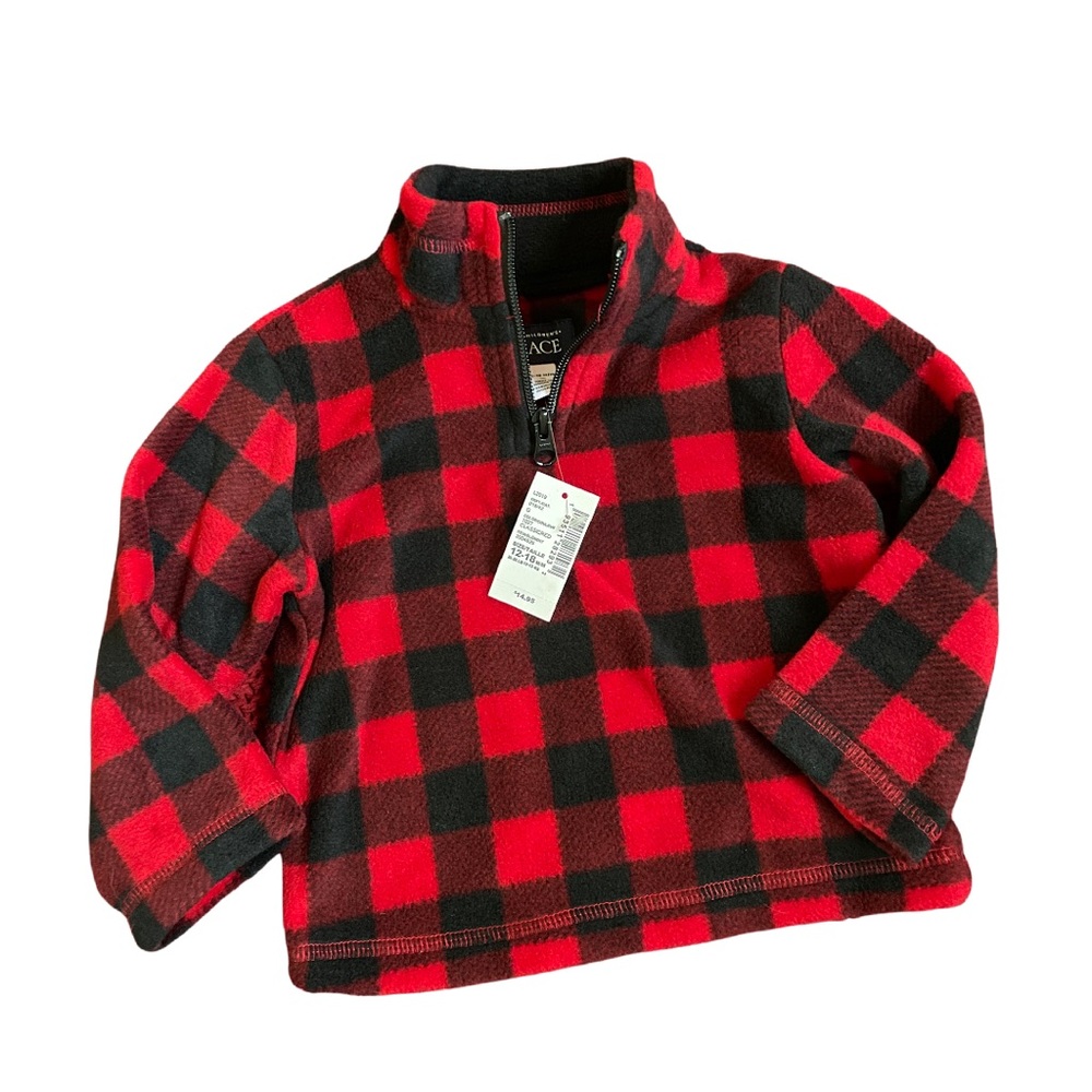 NWT - Quarter-zip Fleece - Children’s Place - 12/18 months